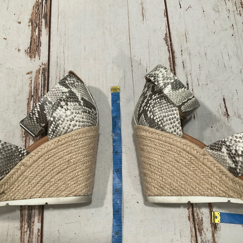 TREASURE & BOND POPPY ESPADRILLE WEDGE SNAKE PRINT WEDGE SANDALS‎